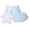 Set 3 Cuscini Blu Chevron