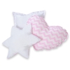 Set 3 Cuscini Rosa Chevron