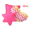 Set 3 Cuscini Rosa Giallo Chevron