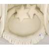 Set: Baldacchino da Appendere + Nido con Balze + Cuscini Beige