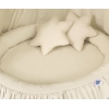 Set: Baldacchino da Appendere + Nido con Balze + Cuscini Beige