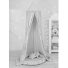 Set: Baldacchino da Appendere + Nido con Balze + Cuscini Grigio