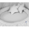 Set: Baldacchino da Appendere + Nido con Balze + Cuscini Grigio