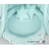 Set: Baldacchino da Appendere + Nido con Balze + Cuscini Menta