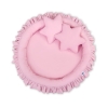 Set: Baldacchino da Appendere + Nido con Balze + Cuscini Rosa per Ragazze