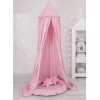 Set: Baldacchino da Appendere + Nido con Balze + Cuscini Rosa per Ragazze
