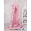 Set: Baldacchino da Appendere + Nido con Balze + Cuscini Rosa per Ragazze