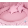 Set: Baldacchino da Appendere + Nido con Balze + Cuscini Rosa per Ragazze