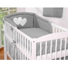 Set Biancheria 2 parti Antracite Cuori