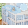 Set Biancheria 2 parti Blu a Strisce Cuori