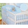 Set Biancheria 2 parti Blu a Strisce Cuori