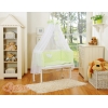 Set Biancheria con Baldacchino 6 parti Verde Cuori