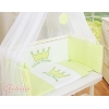 Set Biancheria con Baldacchino 6 parti Verde Little Prince/Princess