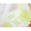 Set Biancheria con Baldacchino 6 parti Verde Little Prince/Princess