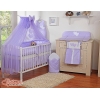Set Biancheria da Culla con Zanzariera e Sacco Nanna 11 parti Lilla Cuori