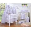 Set Biancheria da Lettino con Baldacchino 7 parti Rosa Fiori Fiori Cuori