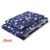 Set Biancheria da Letto 140x200cm 2 parti - Junior Blu Scuro Cigni