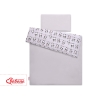 Set Biancheria da Letto 140x200cm 2 parti - Junior Grigio Panda