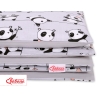 Set Biancheria da Letto 140x200cm 2 parti - Junior Grigio Panda