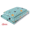 Set Biancheria da Letto 140x200cm 2 parti - Junior Menta Alberi