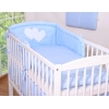 Set Biancheria da Letto 2 parti Blu Pois Bianchi Cuori
