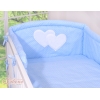 Set Biancheria da Letto 2 parti Blu Pois Bianchi Cuori