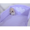 Set Biancheria da Letto 2 parti Lilla Pois Bianchi Cuori