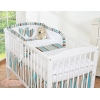 Set Biancheria da Letto 2 parti Marrone a Strisce Cuori