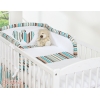 Set Biancheria da Letto 2 parti Marrone a Strisce Cuori