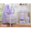 Set Biancheria da Letto con Baldacchino 5 parti Lilla Cuori