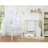Set Biancheria da Letto con Baldacchino e Paracolpi 11 parti Bianca Cuori