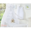 Set Biancheria da Letto con Baldacchino e Paracolpi 11 parti Bianca Cuori