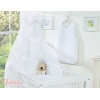 Set Biancheria da Letto con Baldacchino e Paracolpi 11 parti Bianca Cuori