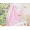 Set Biancheria da Letto con Baldacchino e Paracolpi 11 parti Rosa Little Prince/Princess