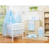 Set Biancheria da Letto con Baldacchino e Sacco Nanna 11 parti Blu Little Prince/Princess