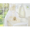 Set Biancheria da Letto con Baldacchino e Sacco Nanna 11 parti Creme Cuori