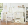 Set Biancheria da Letto con Baldacchino e Sacco Nanna 11 parti Creme Cuori