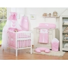 Set Biancheria da Letto con Baldacchino e Sacco Nanna 11 parti Rosa Cuori