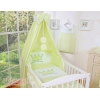 Set Biancheria da Letto con Baldacchino e Sacco Nanna 11 parti Verde Little Prince/Princess