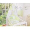 Set Biancheria da Letto con Baldacchino e Sacco Nanna 11 parti Verde Little Prince/Princess