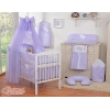 Set Biancheria da Letto con Zanzariera 5 parti Lilla Cuori
