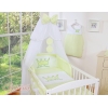Set Biancheria da Letto con Zanzariera 5 parti Verde Little Prince/Princess