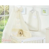 Set Biancheria da Letto con Zanzariera e Paracolpi 11 parti Creme Cuori