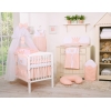 Set Biancheria da Letto con Zanzariera e Paracolpi 11 parti Rosa Cipria Little Prince/Princess