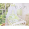 Set Biancheria da Letto con Zanzariera e Paracolpi 11 parti Verde Little Prince/Princess