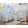 Set Biancheria Notte 7 parti Para Bambino Blu Cuori
