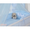 Set Biancheria Notte 7 parti Para Bambino Blu Cuori