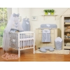 Set Biancheria Notte 7 parti Para Bambino Grigio Pois Bianchi Cuori
