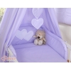 Set Biancheria Notte 7 parti Para Bambino Lilla Cuori