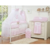 Set Biancheria Notte 7 parti Para Bambino Rosa a Scacchi Cuori